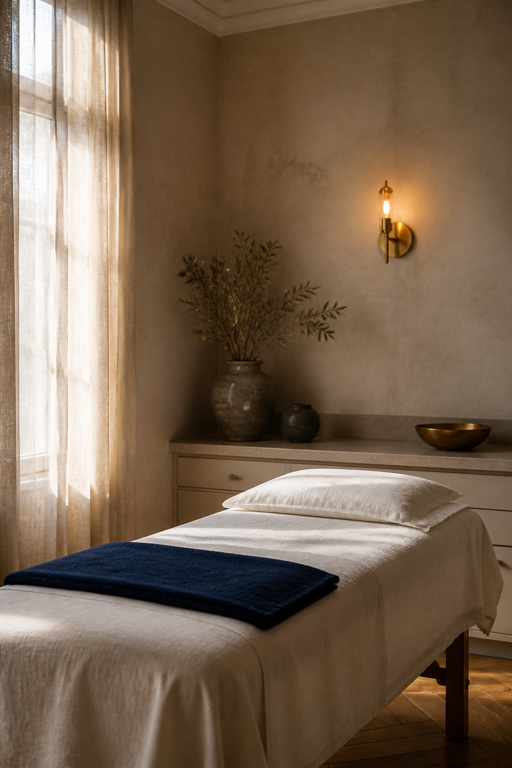 Clinical massage treatment table at CIHW