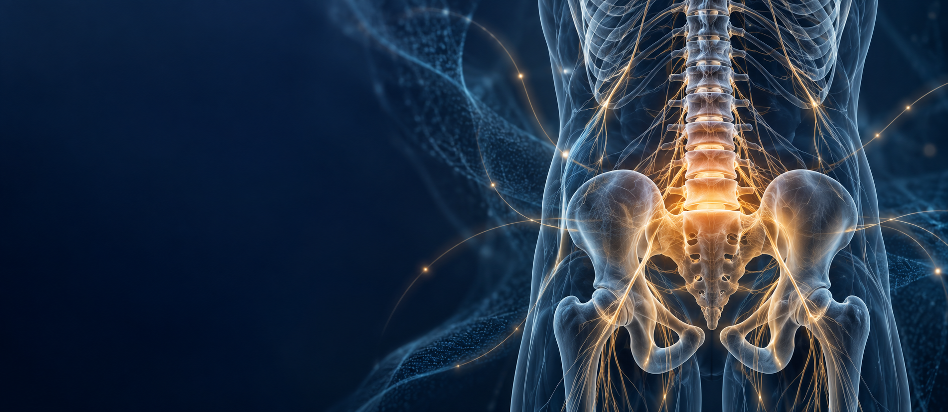 Anatomical illustration of the spine and nervous system representing whole-body functional medicine at CIHW